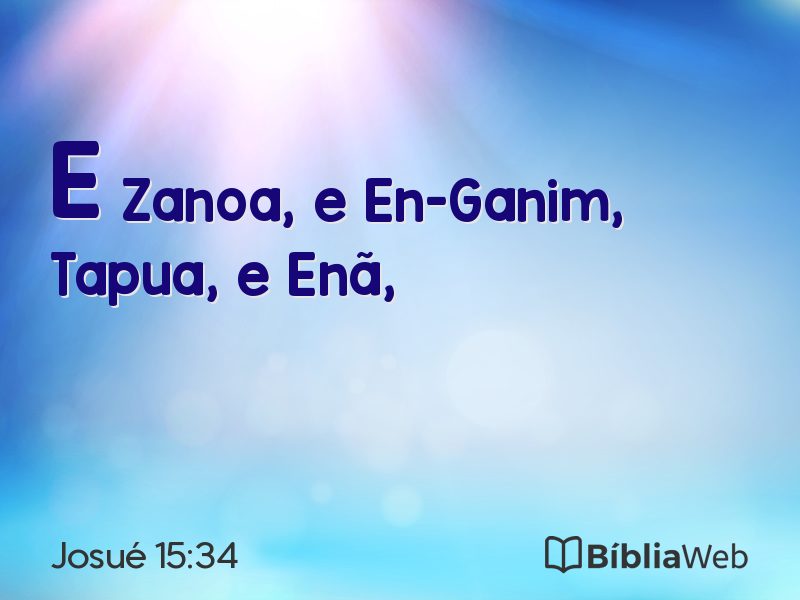 Josué 15:34 em imagem para compartilhar