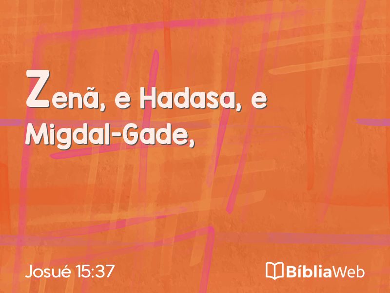 Josué 15:37 em imagem para compartilhar