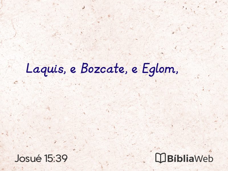 Josué 15:39 em imagem para compartilhar