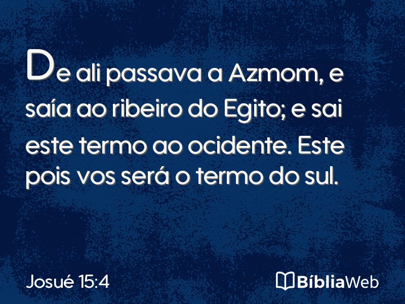 Josué 15:4 em imagem para compartilhar