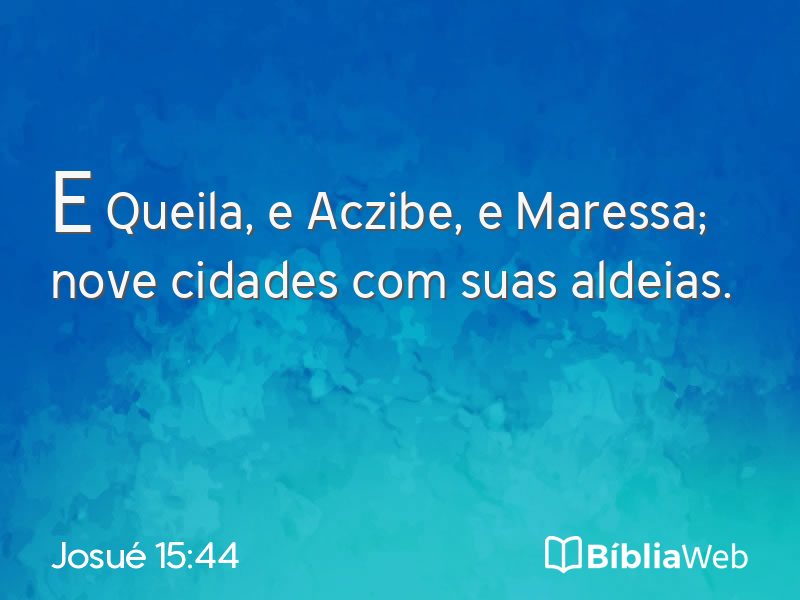 Josué 15:44 em imagem para compartilhar