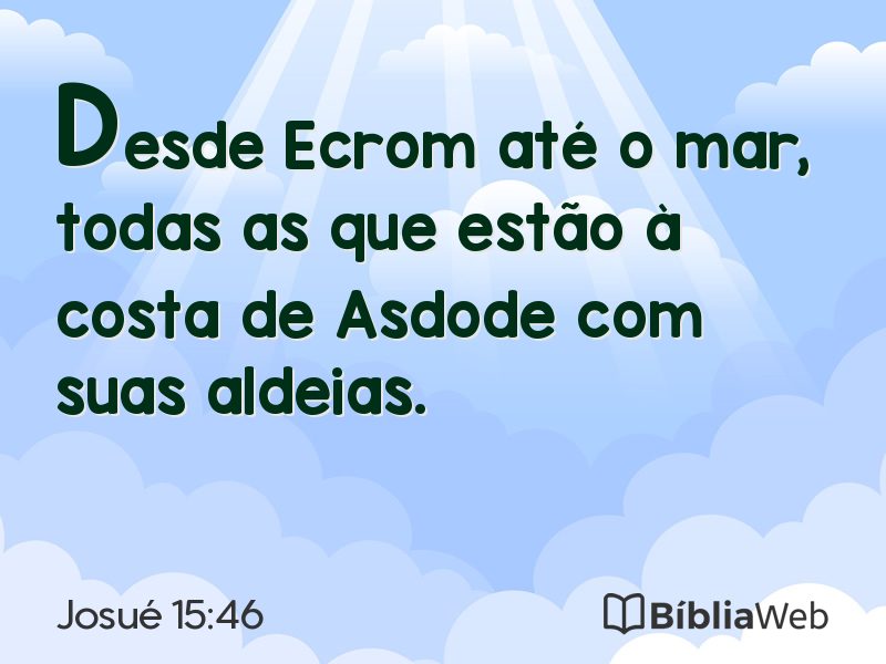 Josué 15:46 em imagem para compartilhar