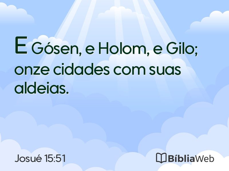 Josué 15:51 em imagem para compartilhar