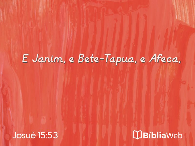 Josué 15:53 em imagem para compartilhar