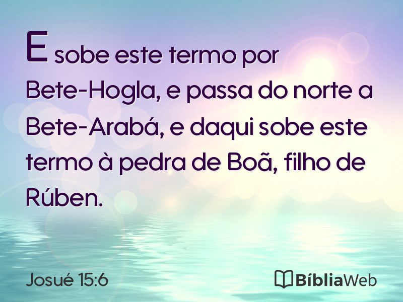 Josué 15:6 em imagem para compartilhar