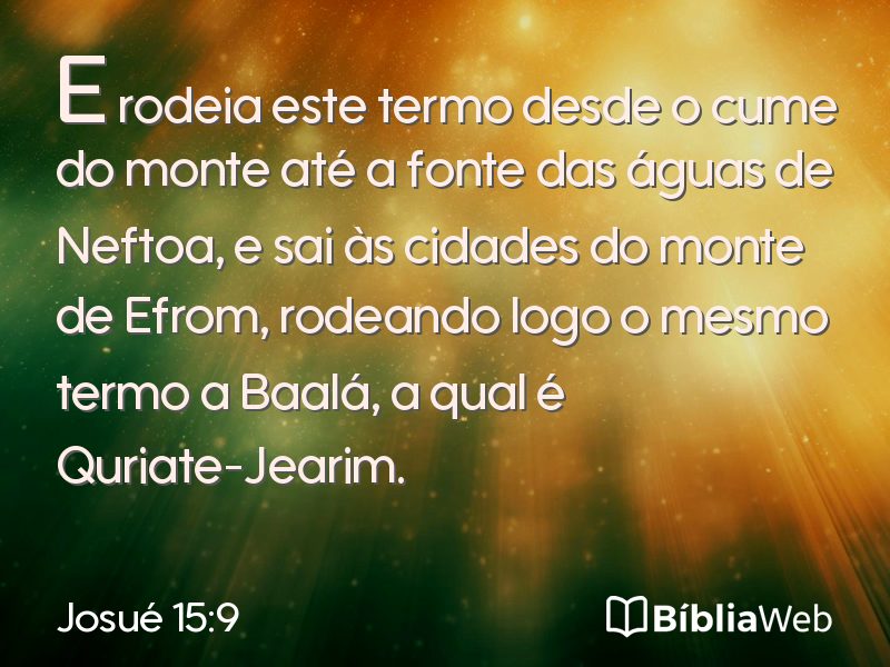 Josué 15:9 em imagem para compartilhar