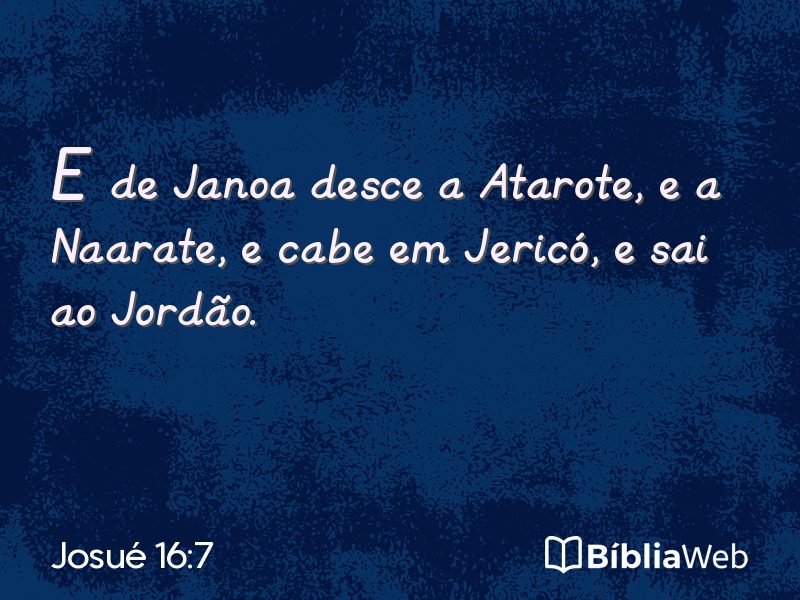 Josué 16:7 em imagem para compartilhar