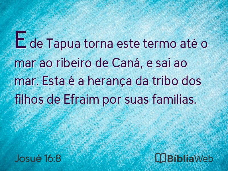 Josué 16:8 em imagem para compartilhar