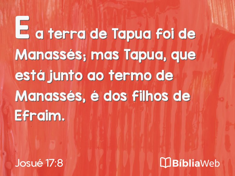 Josué 17:8 em imagem para compartilhar