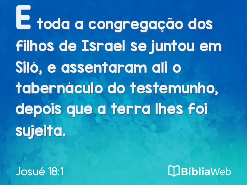 Josué 18:1 em imagem para compartilhar