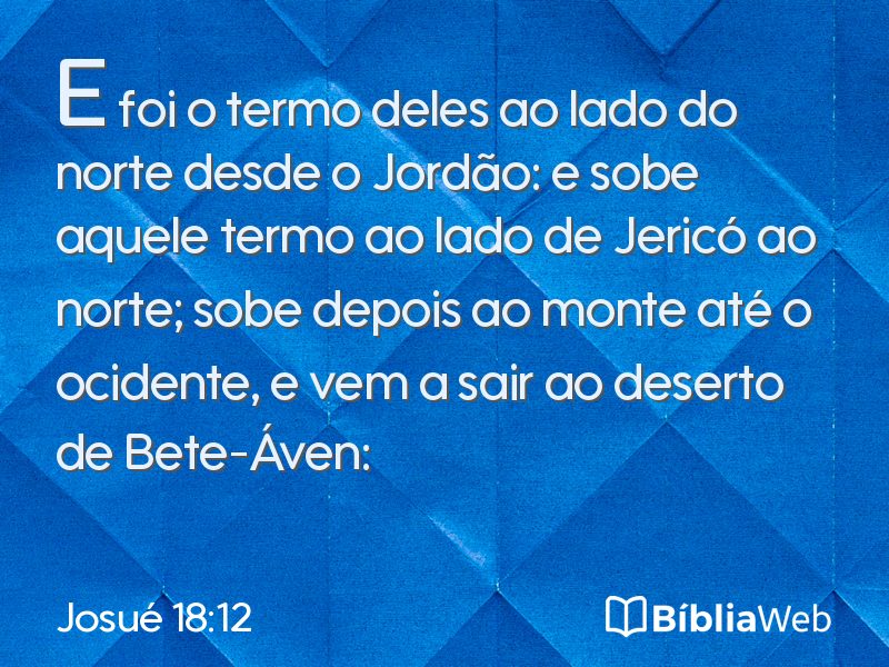 Josué 18:12 em imagem para compartilhar