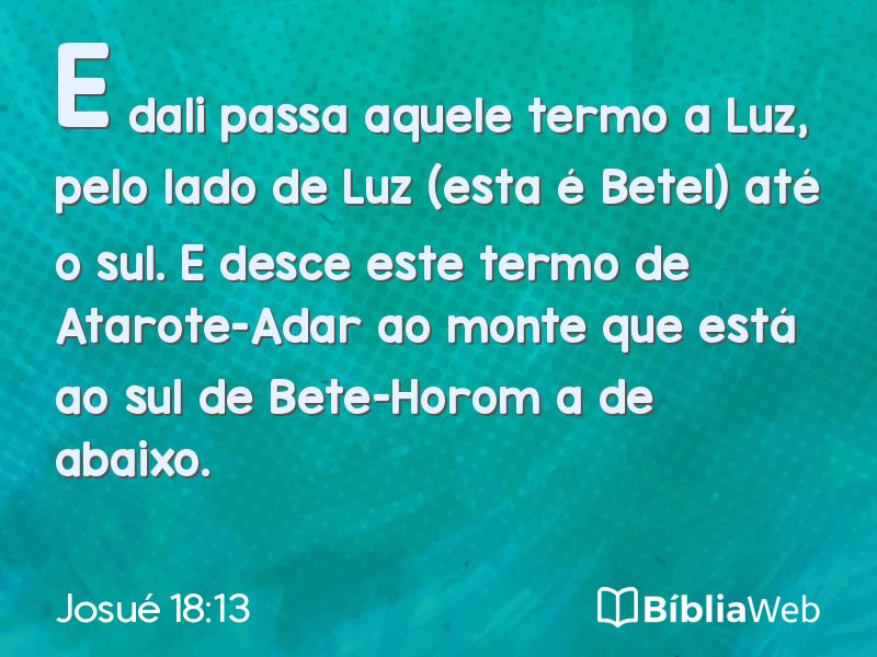 Josué 18:13 em imagem para compartilhar