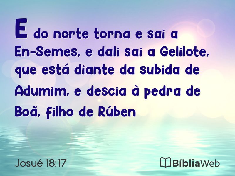 Josué 18:17 em imagem para compartilhar