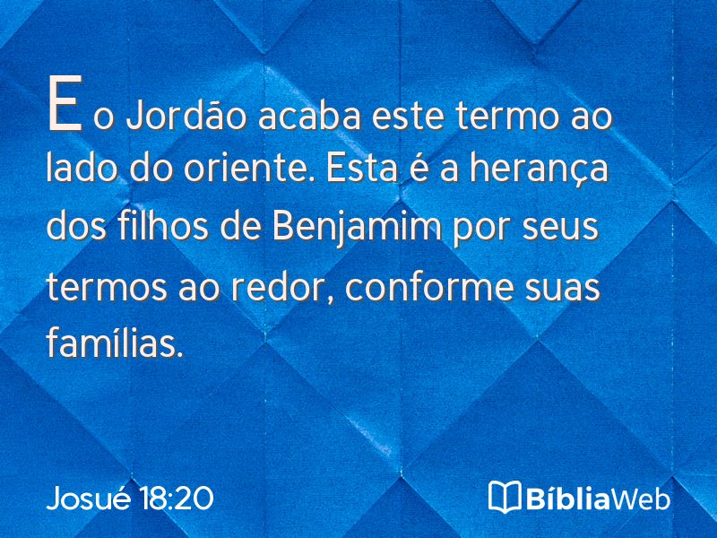 Josué 18:20 em imagem para compartilhar