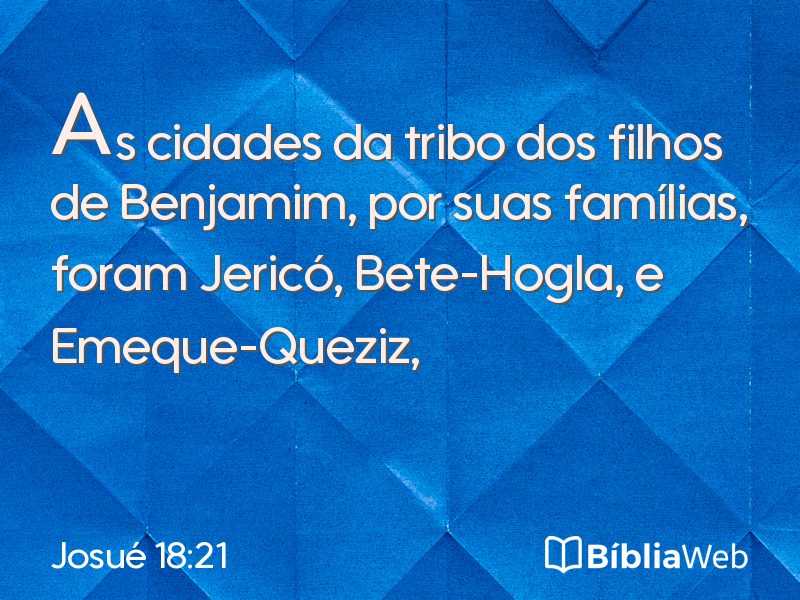 Josué 18:21 em imagem para compartilhar