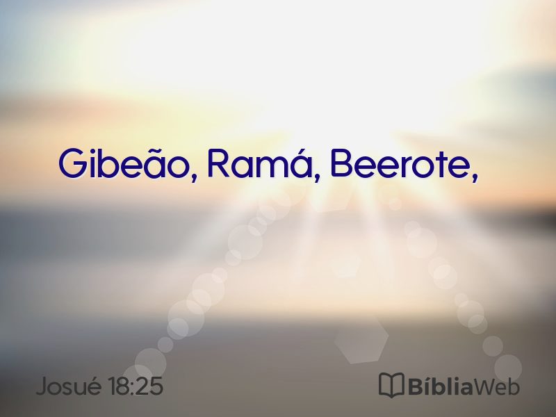 Josué 18:25 em imagem para compartilhar