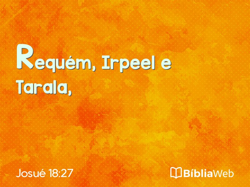 Josué 18:27 em imagem para compartilhar