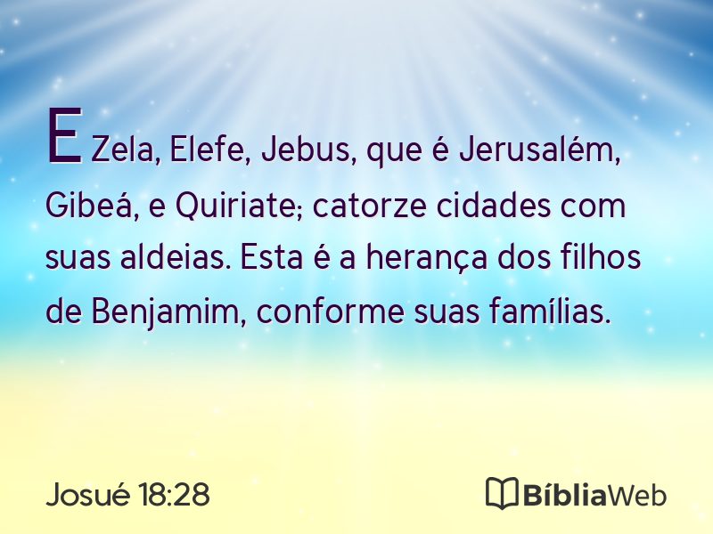 Josué 18:28 em imagem para compartilhar