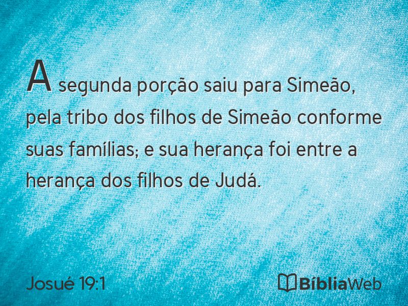 Josué 19:1 em imagem para compartilhar