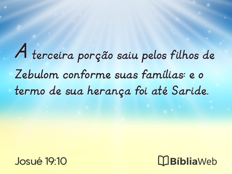 Josué 19:10 em imagem para compartilhar