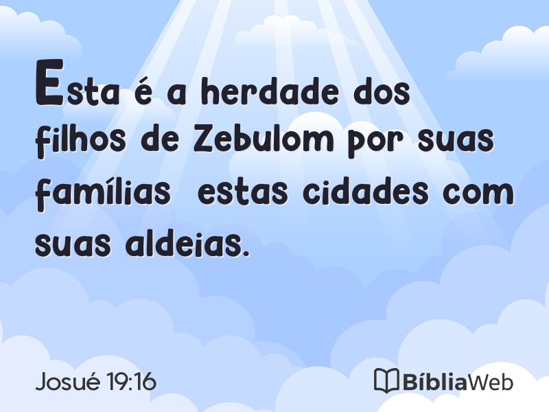 Josué 19:16 em imagem para compartilhar