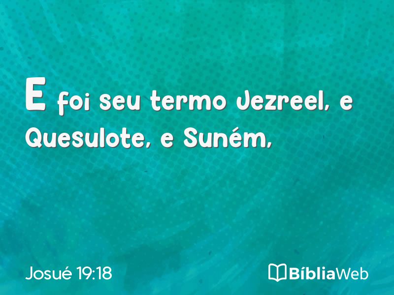 Josué 19:18 em imagem para compartilhar
