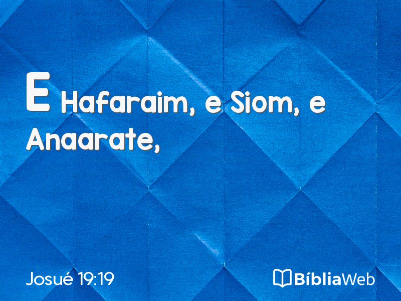 Josué 19:19 em imagem para compartilhar