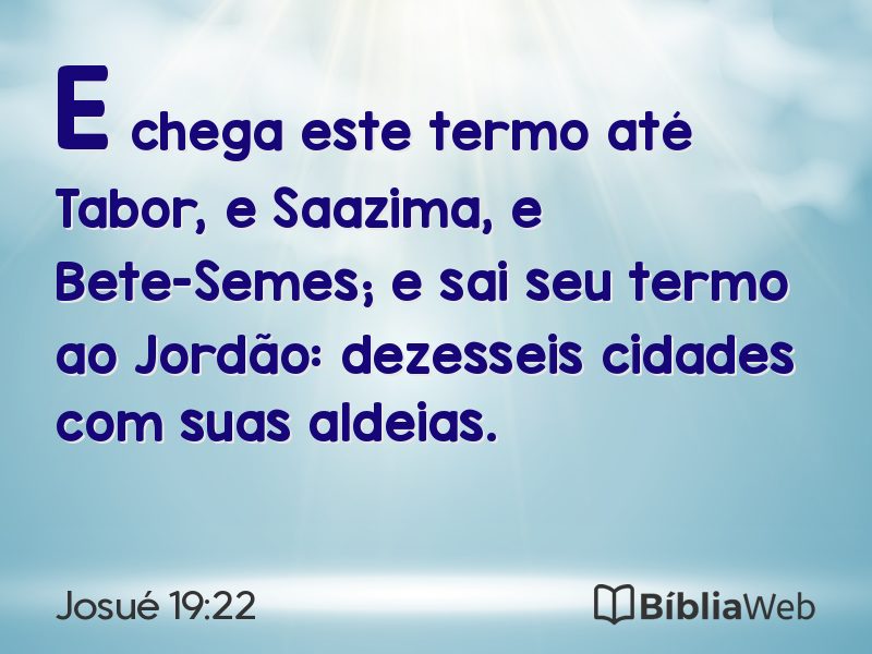 Josué 19:22 em imagem para compartilhar