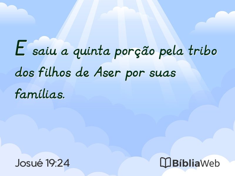 Josué 19:24 em imagem para compartilhar