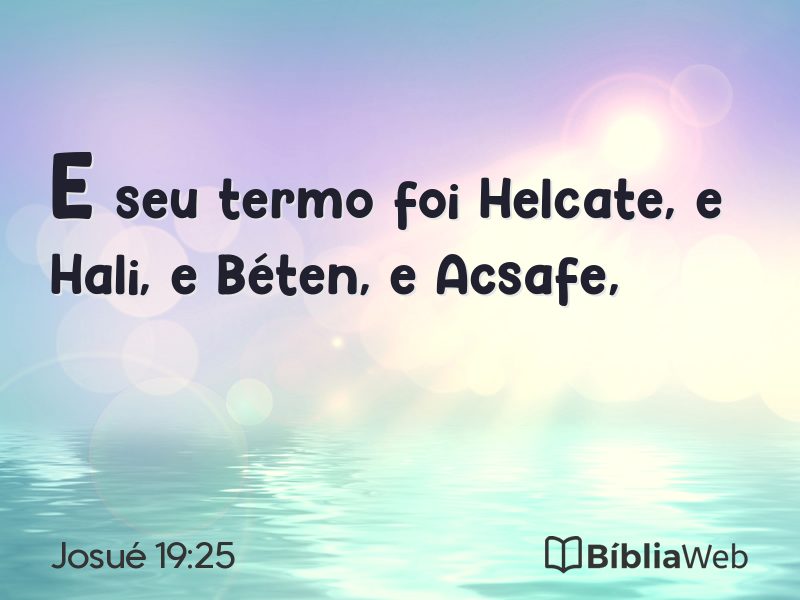Josué 19:25 em imagem para compartilhar