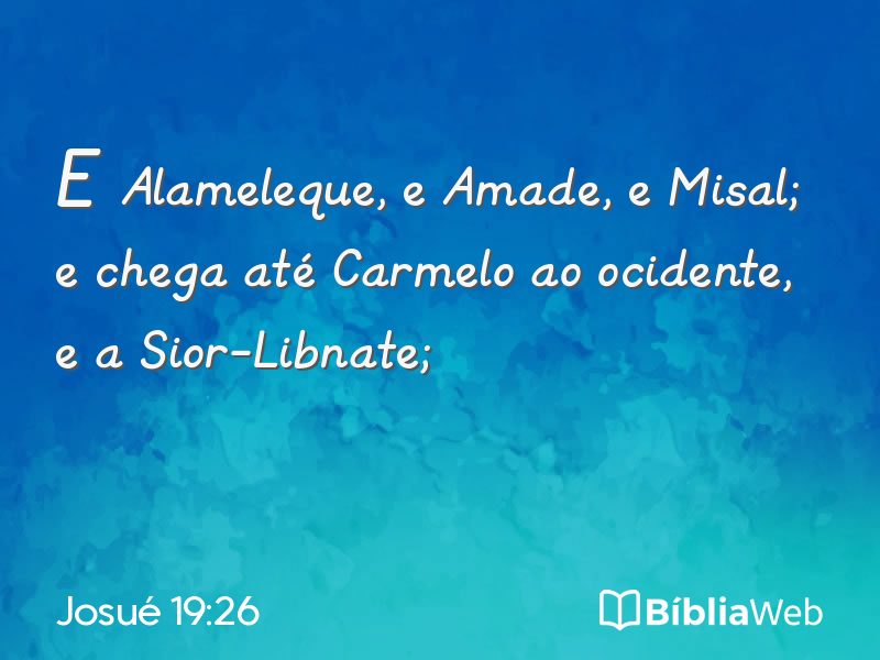 Josué 19:26 em imagem para compartilhar
