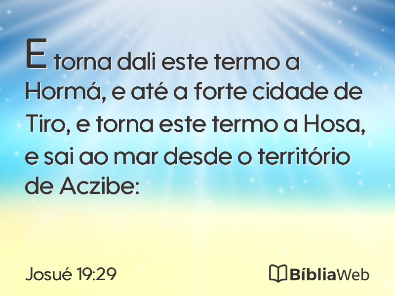Josué 19:29 em imagem para compartilhar