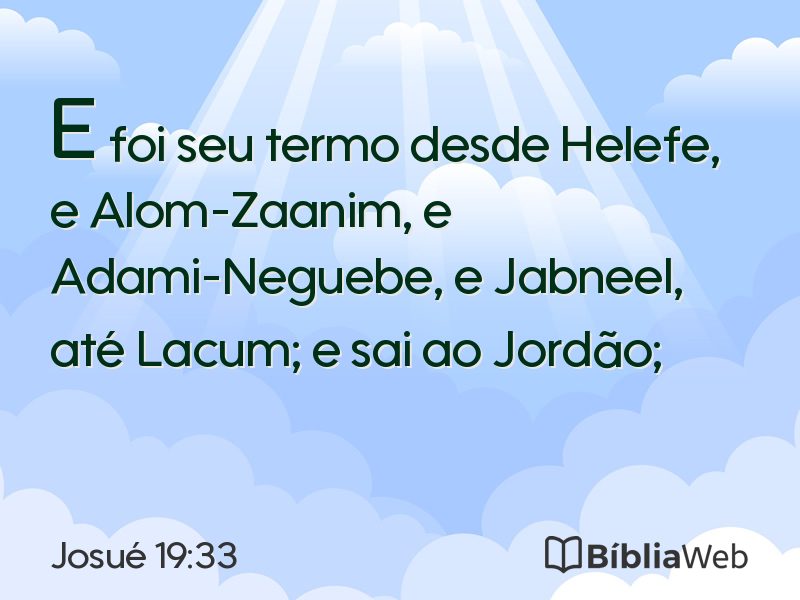 Josué 19:33 em imagem para compartilhar