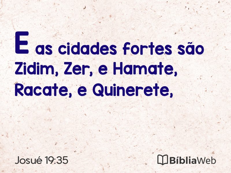 Josué 19:35 em imagem para compartilhar