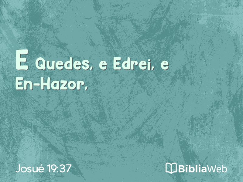 Josué 19:37 em imagem para compartilhar