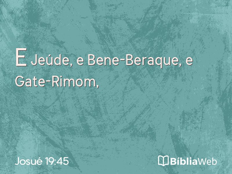 Josué 19:45 em imagem para compartilhar