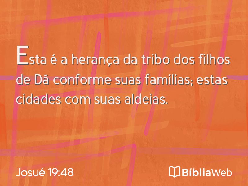Josué 19:48 em imagem para compartilhar