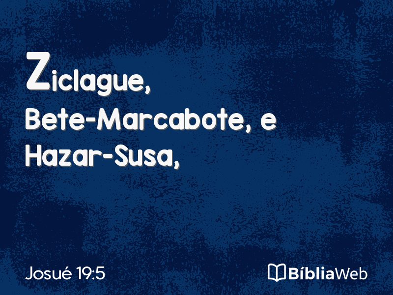 Josué 19:5 em imagem para compartilhar
