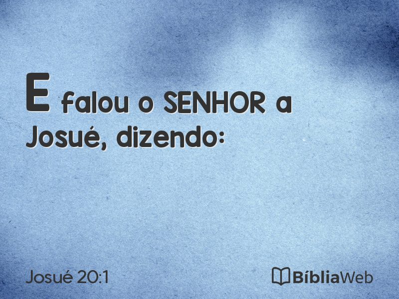 Josué 20:1 em imagem para compartilhar