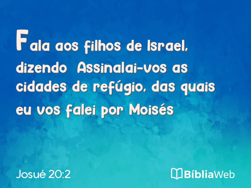 Josué 20:2 em imagem para compartilhar