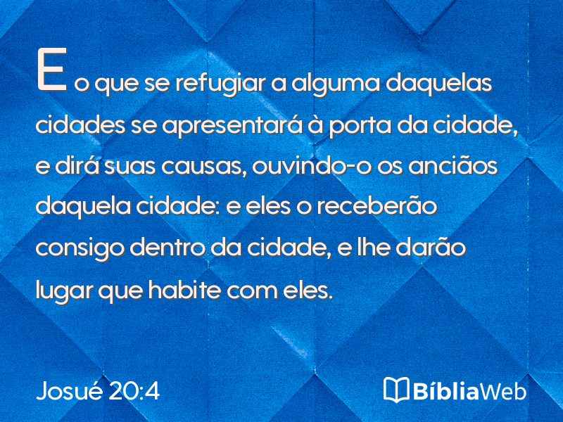 Josué 20:4 em imagem para compartilhar