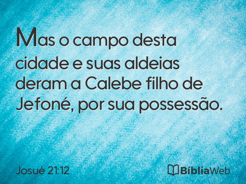 Josué 21:12 em imagem para compartilhar