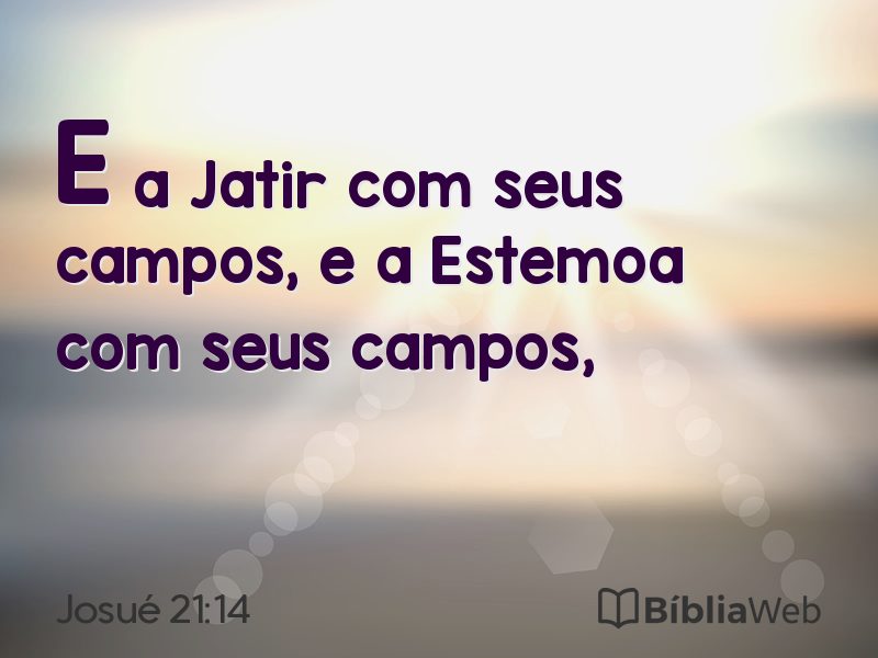 Josué 21:14 em imagem para compartilhar