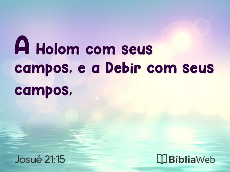 Josué 21:15 em imagem para compartilhar
