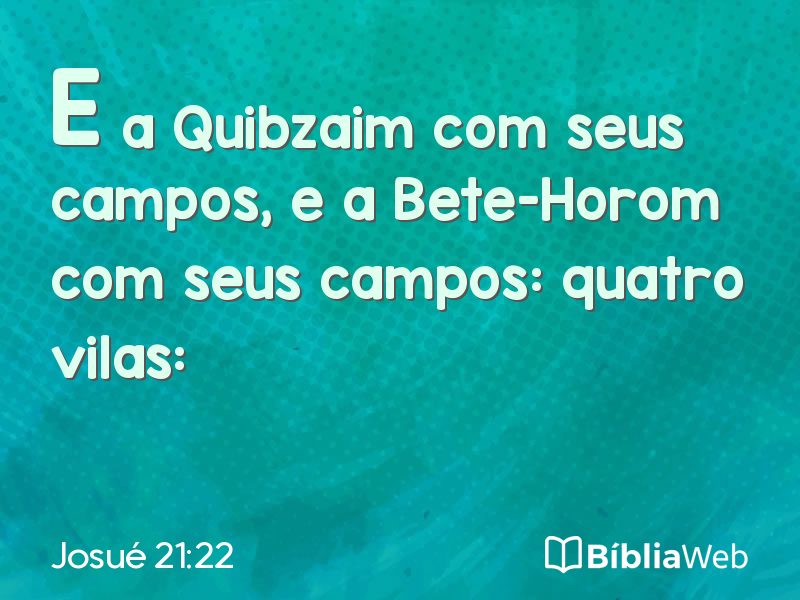 Josué 21:22 em imagem para compartilhar