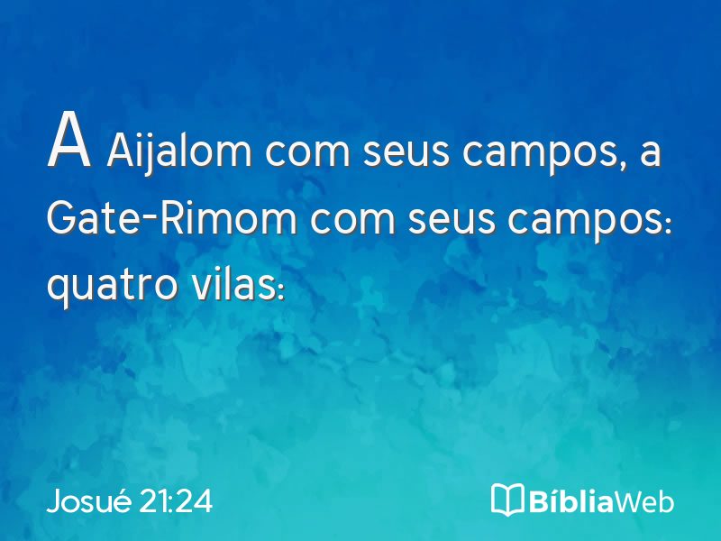 Josué 21:24 em imagem para compartilhar