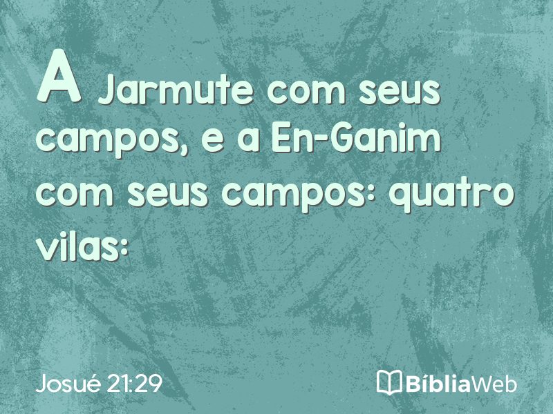 Josué 21:29 em imagem para compartilhar