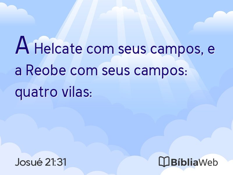 Josué 21:31 em imagem para compartilhar