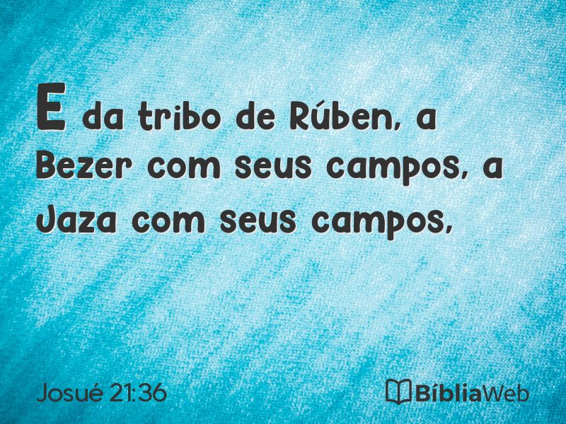 Josué 21:36 em imagem para compartilhar