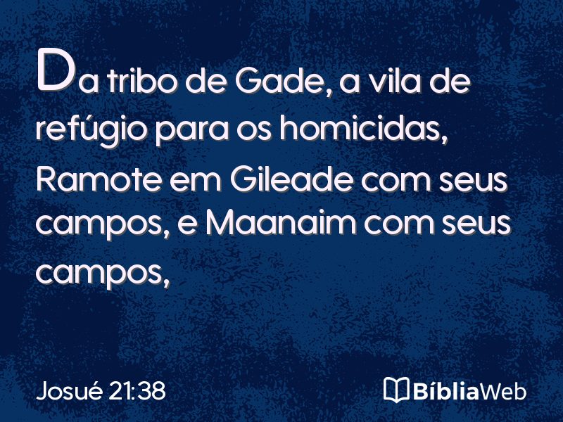 Josué 21:38 em imagem para compartilhar